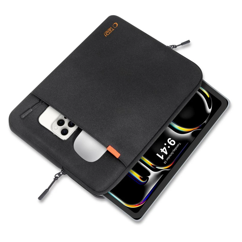 TECH-PROTECT DEFENDER laptop és tablet védőtok 11-13 készülékhez fekete