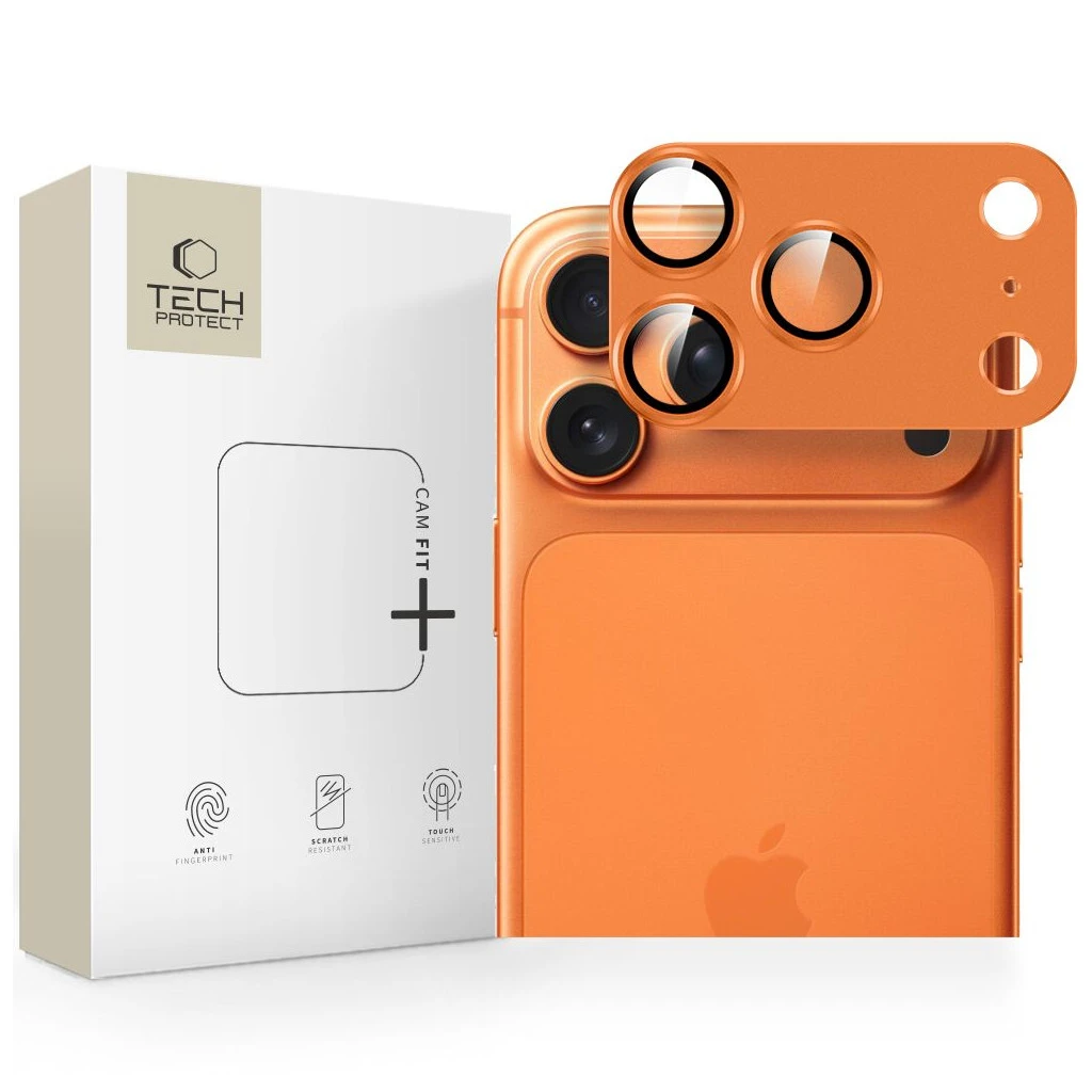 Tech-Protect Camfull Fit+ iPhone 17 Pro Max készülékhez tok cosmikus narancs