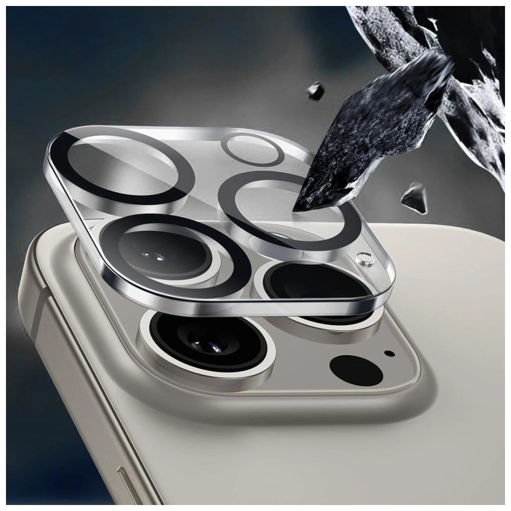 Készüléktok TECH-PROTECT CAM FIT+ iPhone 16/16 Plus készülékhez átlátszó