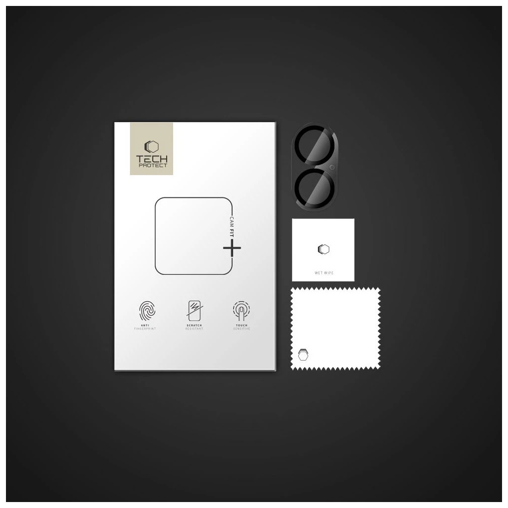 Készüléktok TECH-PROTECT CAM FIT+ iPhone 16/16 Plus készülékhez átlátszó