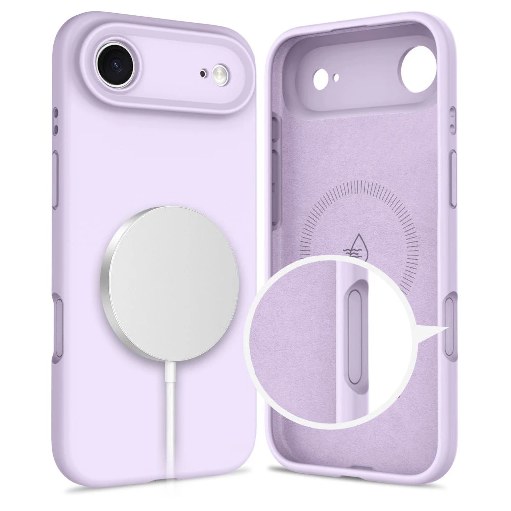 TECH-PROTECT szilikon MagSafe iPhone Air készülékhez tok halványlila