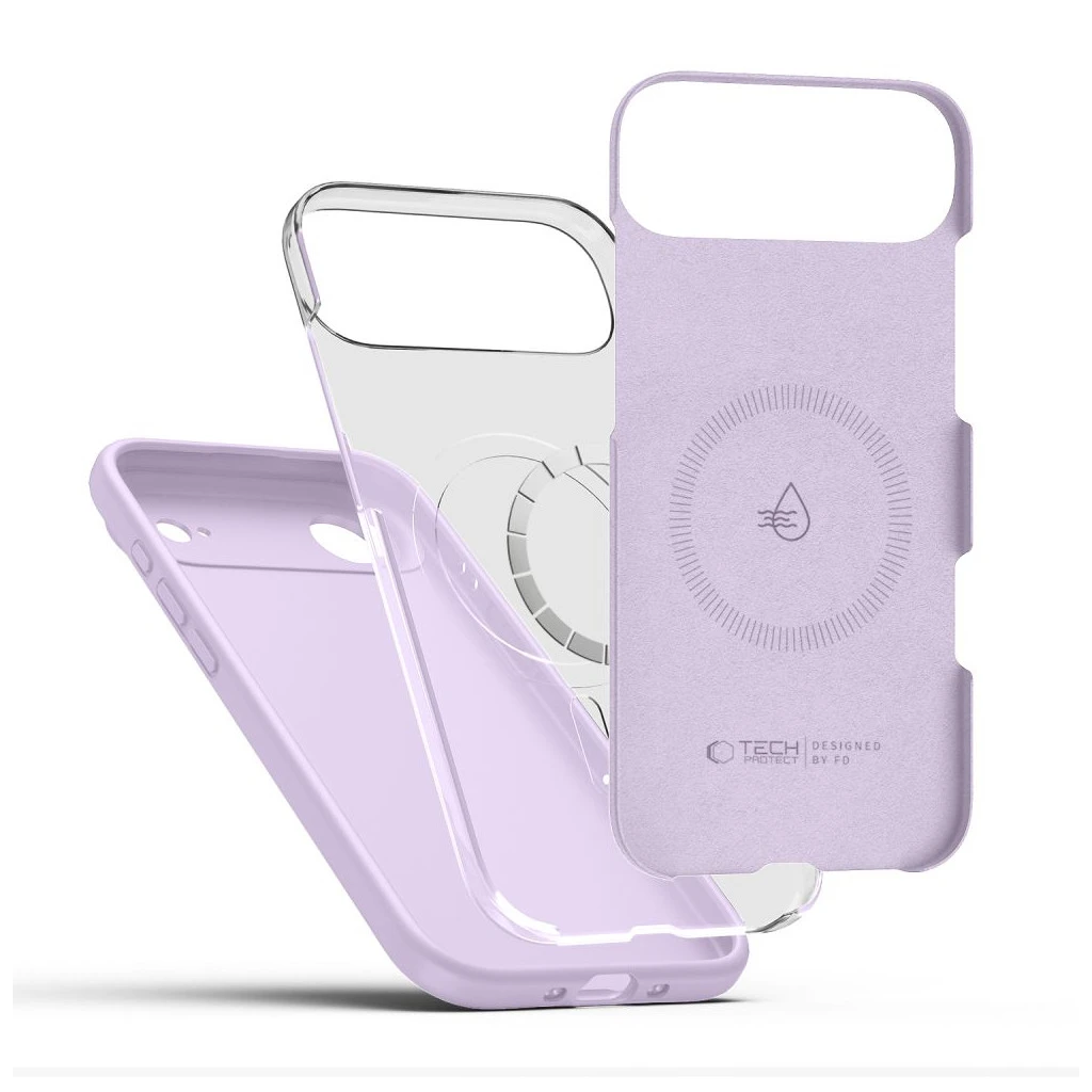 TECH-PROTECT szilikon MagSafe iPhone Air készülékhez tok halványlila