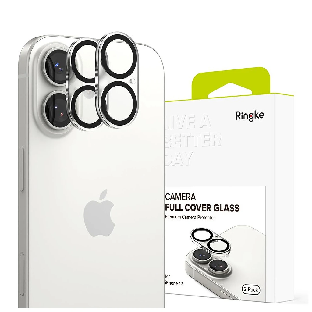 Ringke Camera Full Cover tok 2-PACK iPhone 17 készülékhez fekete