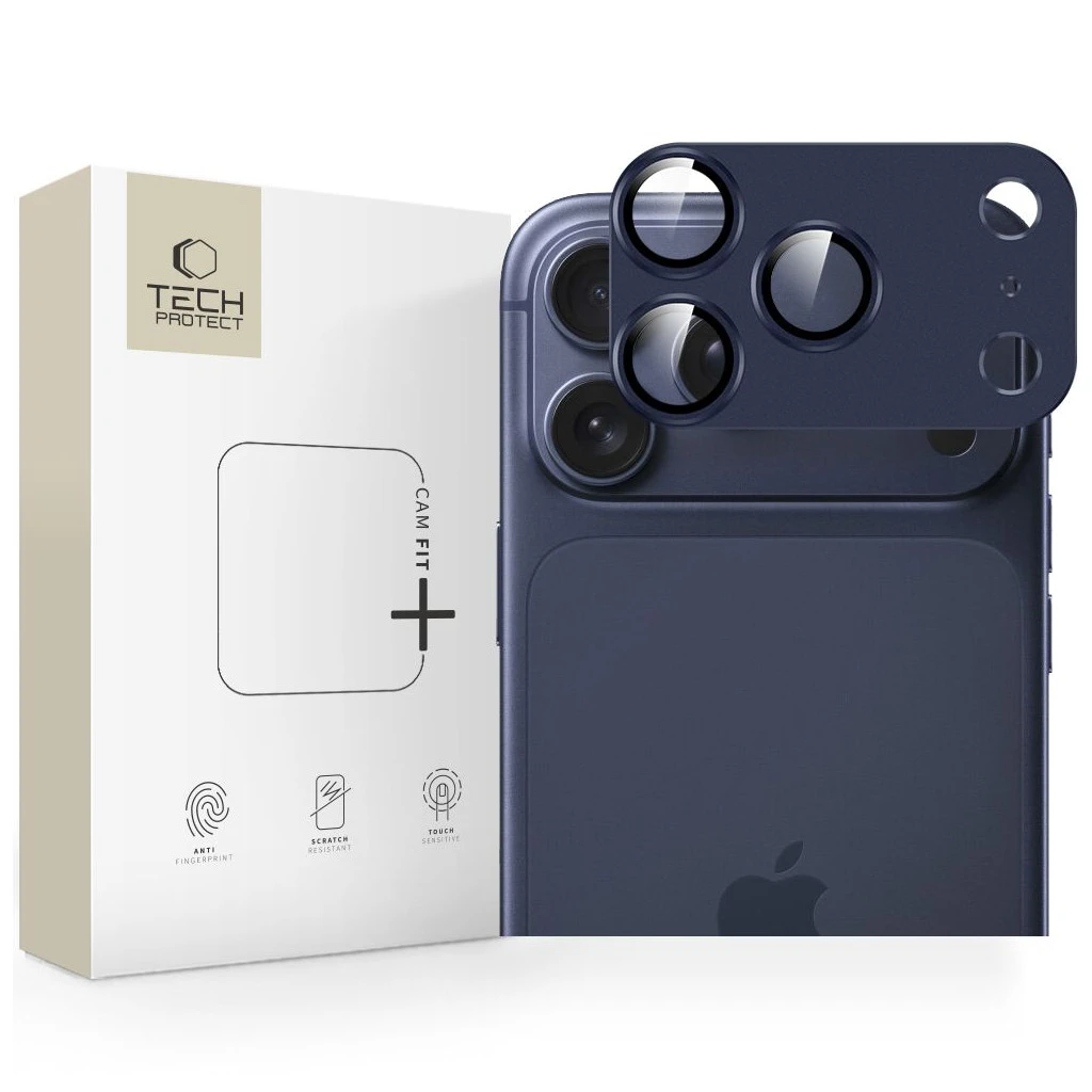 Tech-Protect CamFull Fit+ iPhone 17 Pro Max készülékhez kamera tok mélykék