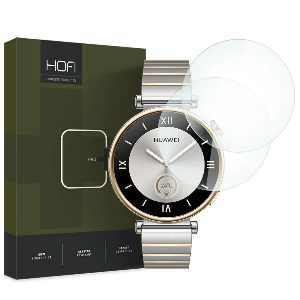 Hőkezelt kijelzővédő HOFI GLASS PRO+ 2-PACK HUAWEI WATCH GT 4 (41 MM) készülékhez átlátszó