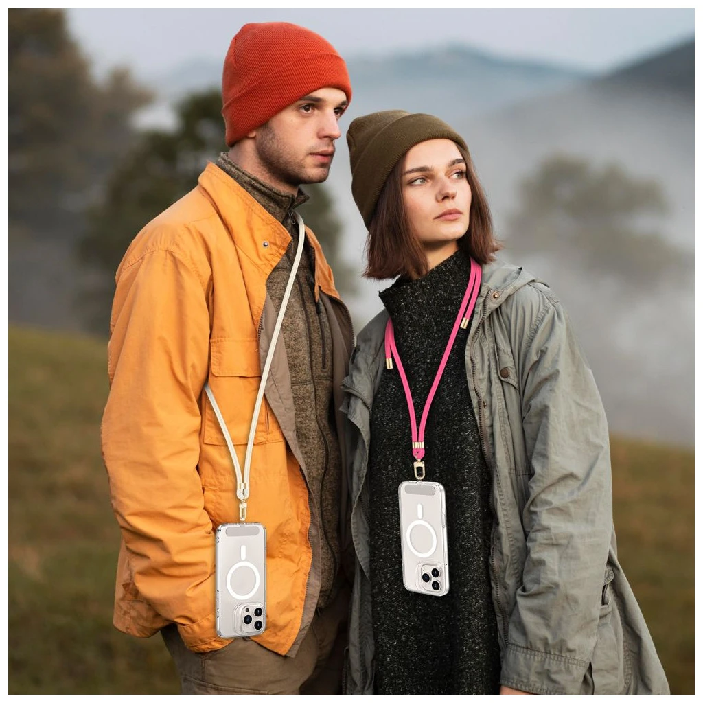 TECH-PROTECT C7S ZSINÓROS VÁLLPÁNT élénk rózsaszín/arany