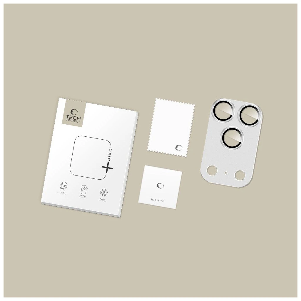 TECH-PROTECT CAMFULL FIT+ iPHONE 17 PRO MAX készülékhez kameravédő ezüst