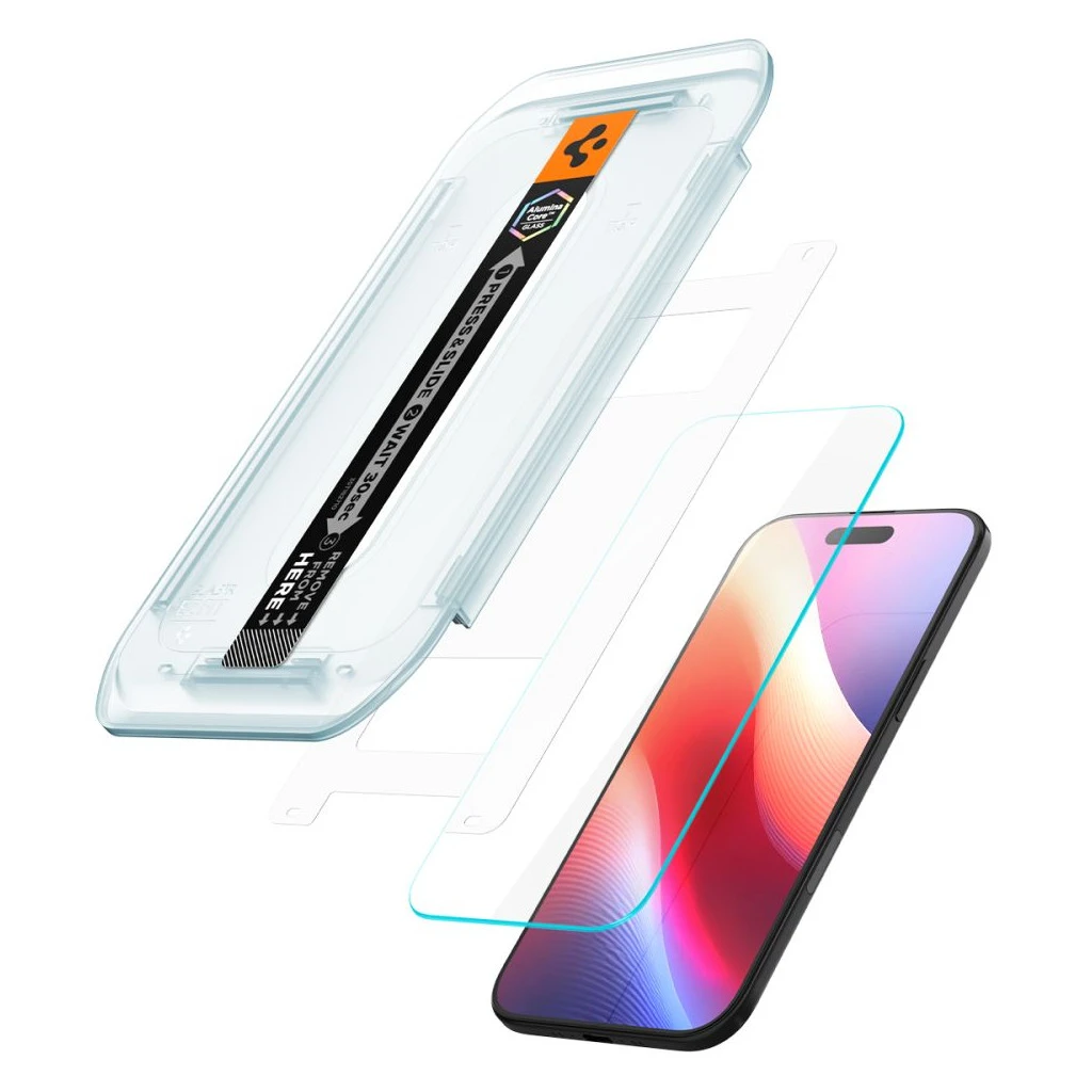 Megerősített védőüveg Spigen Glas.TR „EZ FIT” 2-PACK iPhone Air Clear készülékhez