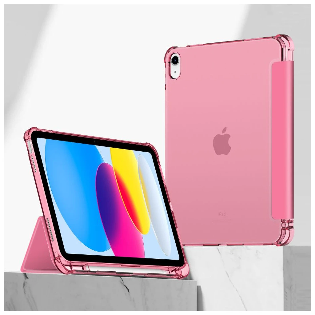 TECH-PROTECT SC PEN HYBRID iPad 10.9” 10/2022 / 11” 11/2025 készülékhez Kristály magenta