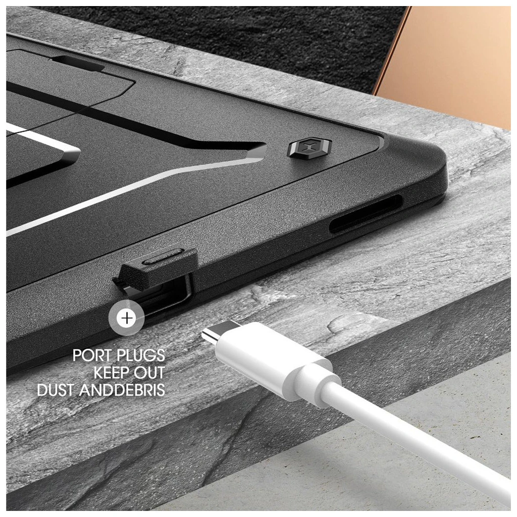 SUPCASE UNICORN BEETLE PRO tok Galaxy Tab S10 FE+ PLUS készülékhez 13.1. X620 / X626B fekete