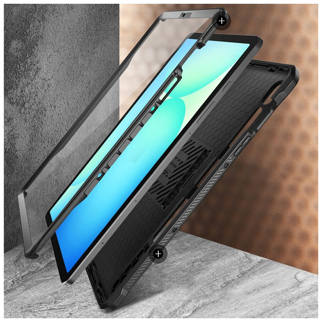 SUPCASE UNICORN BEETLE PRO tok Galaxy Tab S10 FE+ PLUS készülékhez 13.1. X620 / X626B fekete