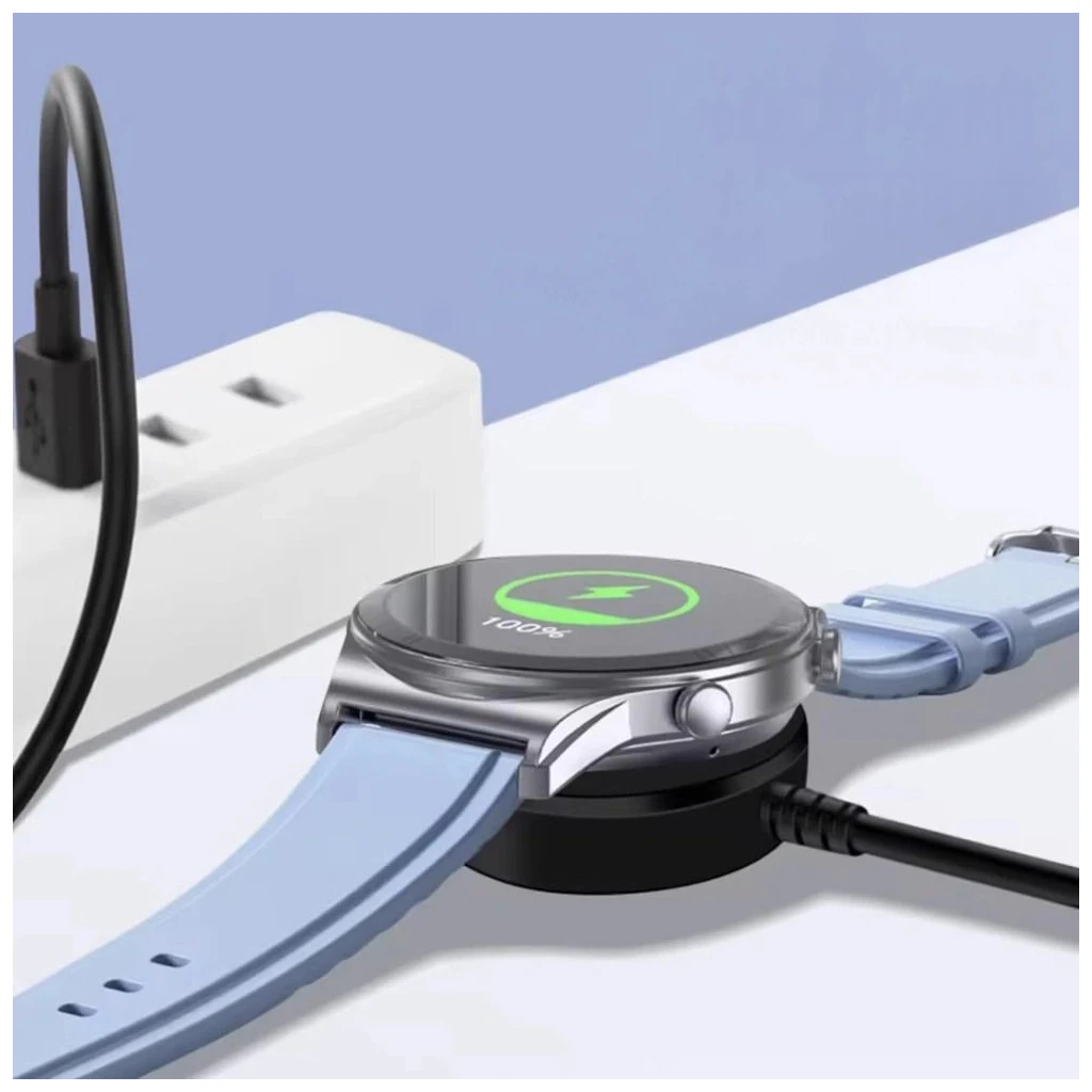 TECH-PROTECT MC03 ULTRABOOST mágneses töltő USB kábel 100CM Samsung Galaxy Watch készülékhez fekete