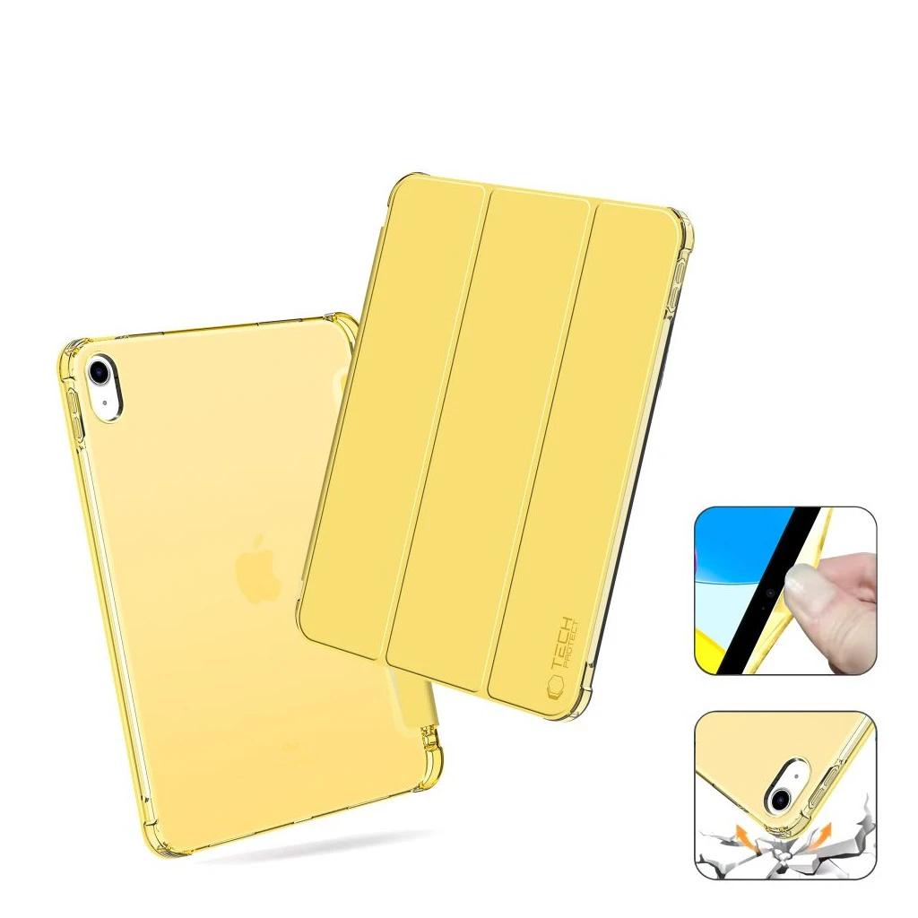 TECH-PROTECT SC PEN HYBRID iPad 10.9” 10/2022 / 11” 11/2025 készülékhez tok Kristály sárga