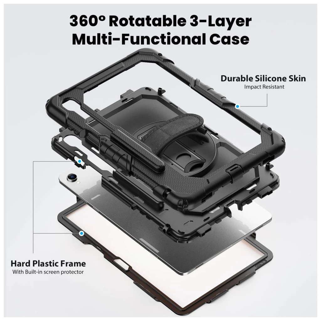 TECH-PROTECT SOLID GALAXY TAB S11 11.0 tok készülékhez X730 / X736B fekete
