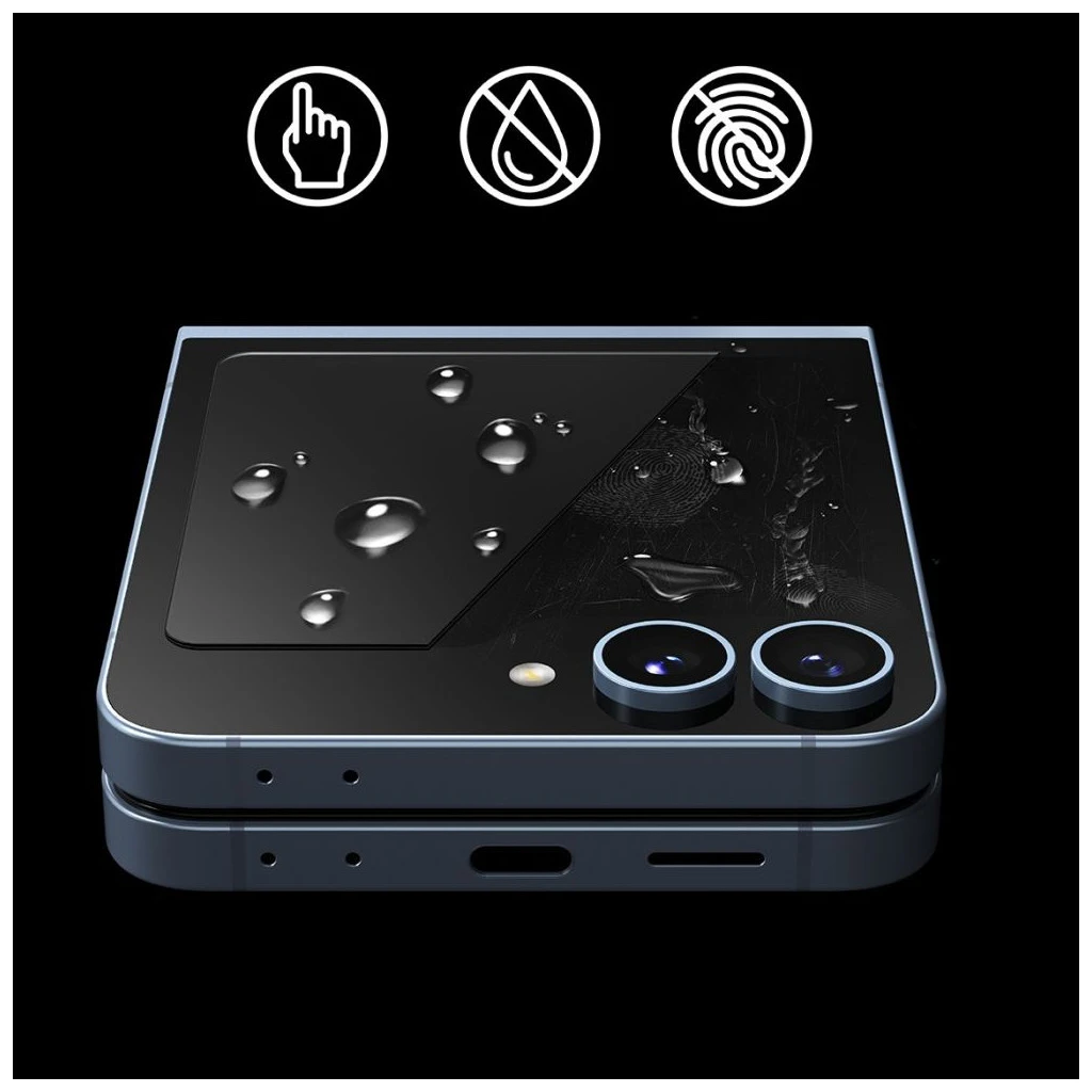 Temperált üveg RINGKE kijelzővédő 2-PACK Galaxy Z Flip 6 / 7 FE készülékhez, átlátszó