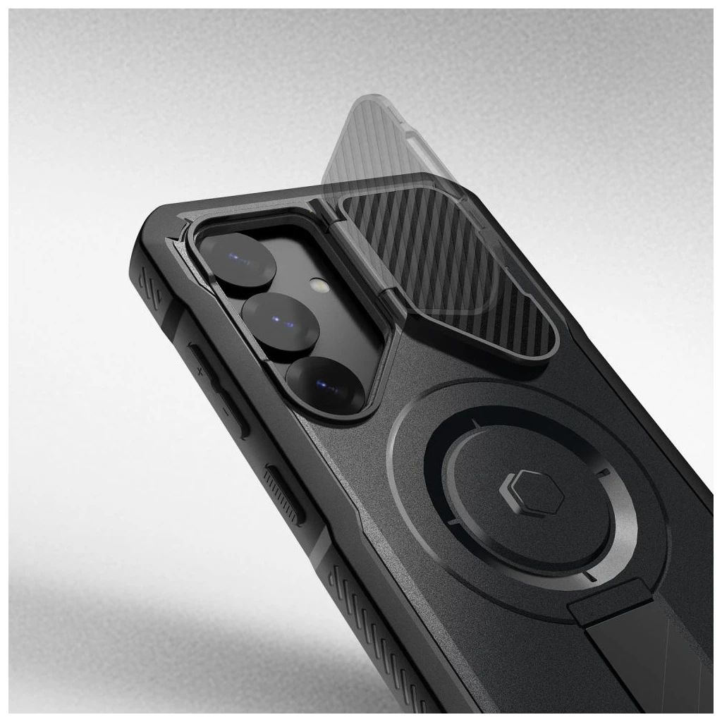 TECH-PROTECT Kevlar MagSafe tok Samsung Galaxy S25 készülékhez fekete