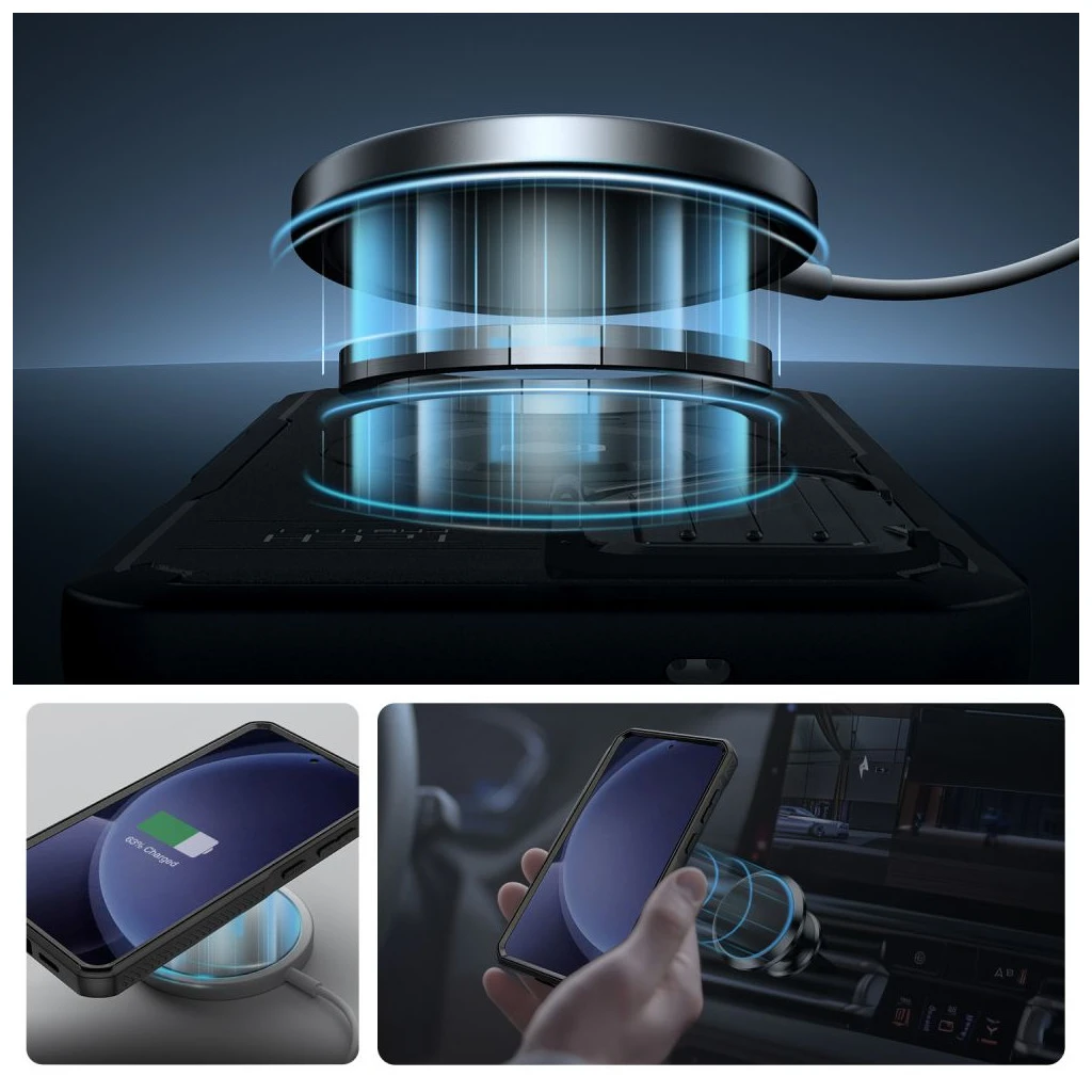 TECH-PROTECT Kevlar MagSafe tok Samsung Galaxy S25 készülékhez fekete