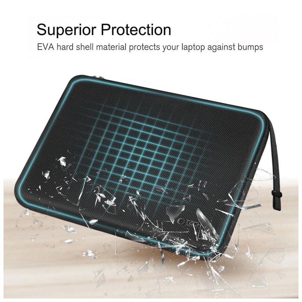 TECH-PROTECT HARDPOUCH laptop tok 13-14 készülékhez fekete
