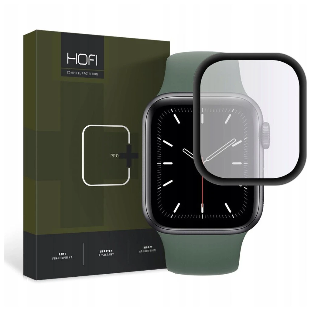HOFI Hybrid Glass Apple Watch 4/5/6/SE 1/2/3 (40MM) készülékhez védőüveg fekete