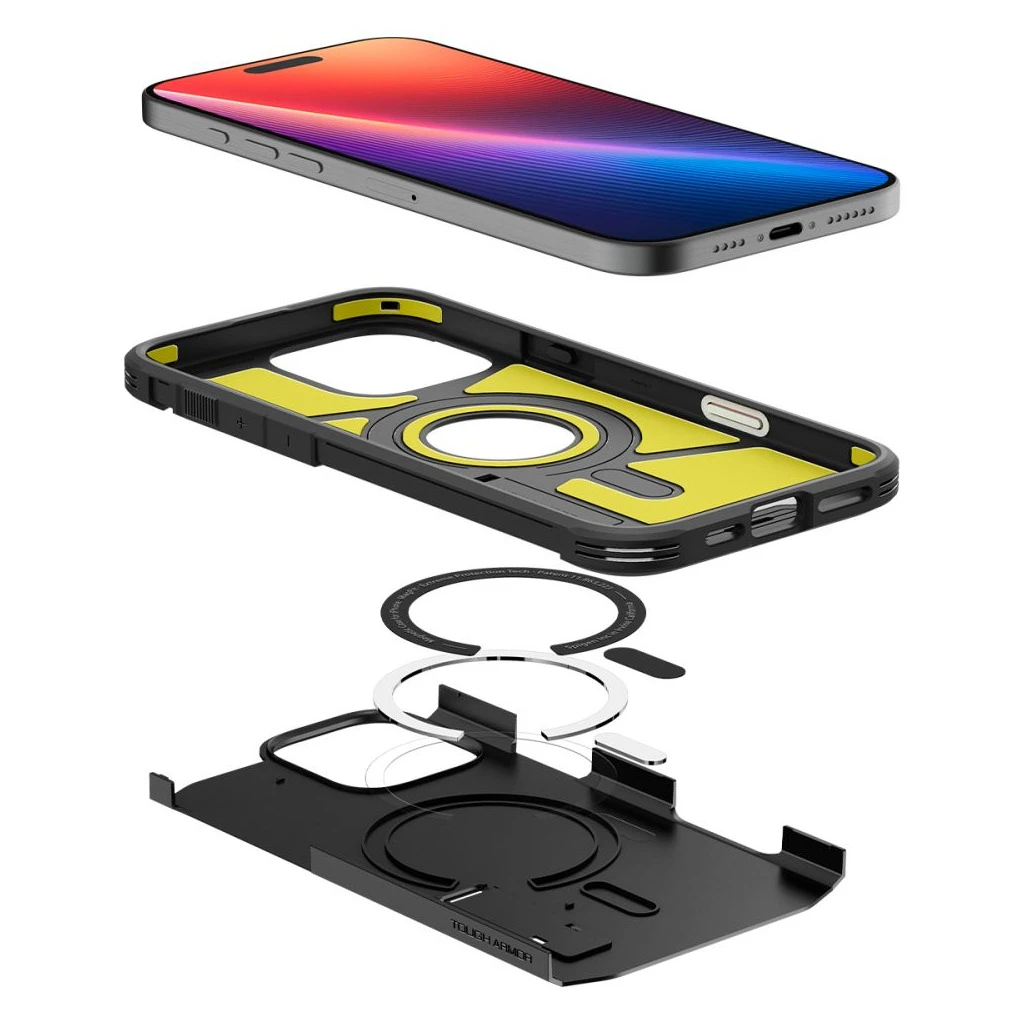 SPIGEN TOUGH ARMOR „T” MAG MAGSAFE iPhone 16 Pro készülékhez tok fekete