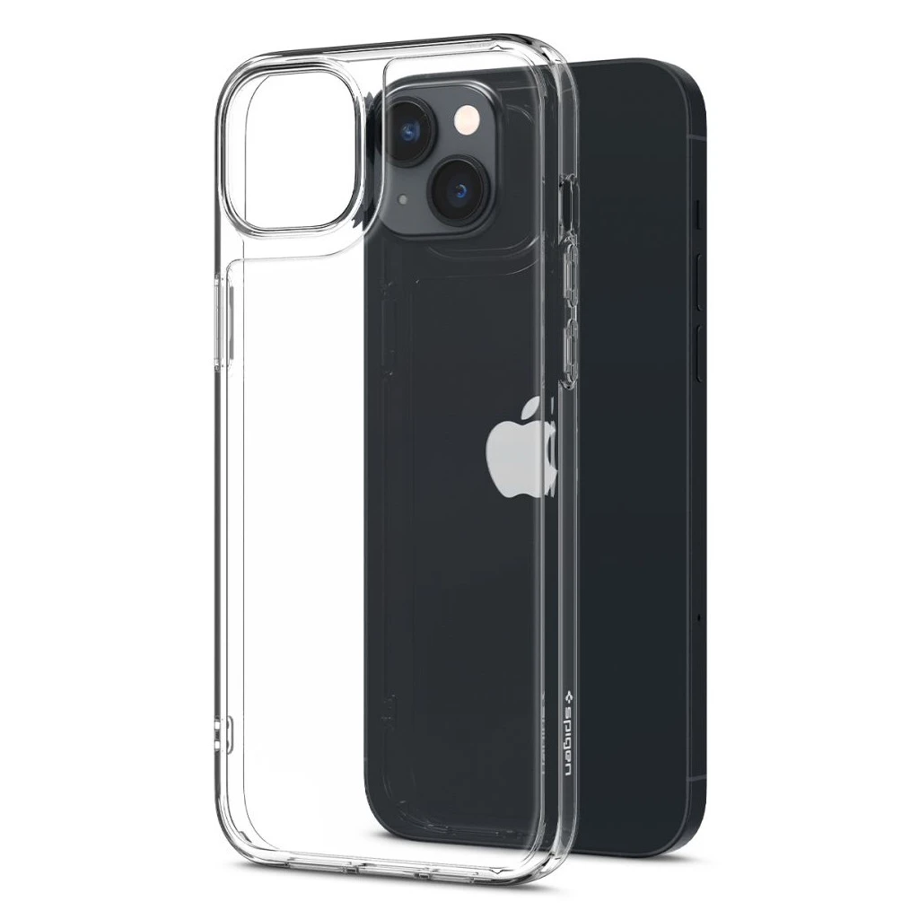 SPIGEN Quartz Hybrid iPhone 14 Plus / 15 Plus készülékhez tok Crystal Clear