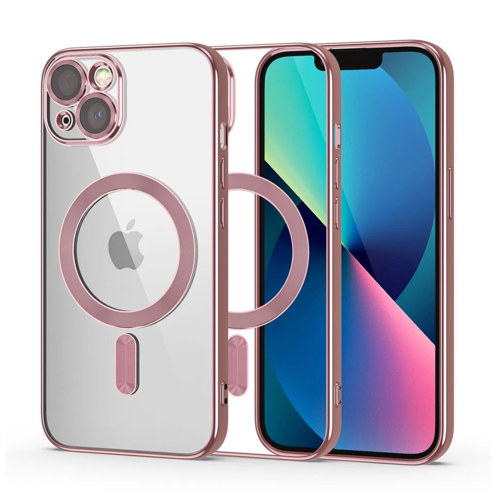TECH-PROTECT MAGSHINE MAGSAFE iPhone 13 készülékhez tok rózsagold