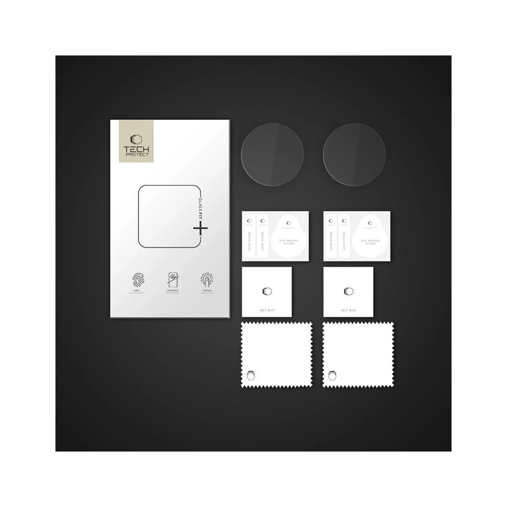 Tech-Protect Glass Fit+ 2-PACK Samsung Galaxy Watch 4 / 5 / 6 / 7 / FE (40 MM) készülékhez üvegfólia – átlátszó