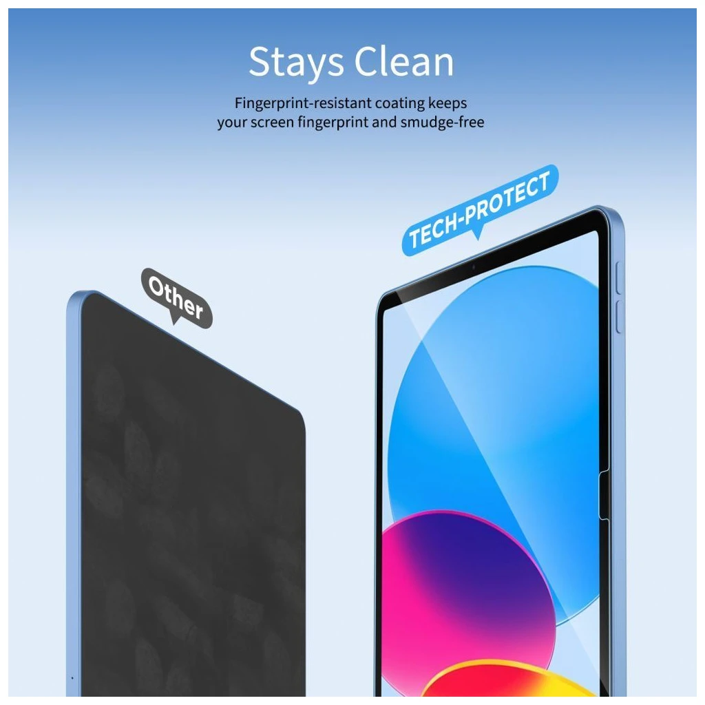 TECH-PROTECT edzett üveg FIT+ 2 db iPad Air 13” (1/2, 2024–2025) és iPad Pro 13” (7/8, 2024–2025) készülékhez átlátszó