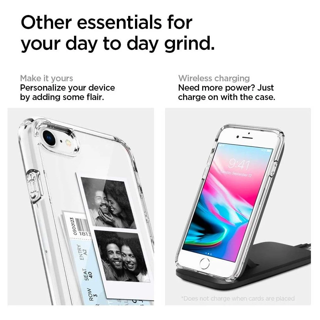 SPIGEN ULTRA HYBRID tok iPhone 7/8/SE 2020/2022 készülékhez Crystal Clear