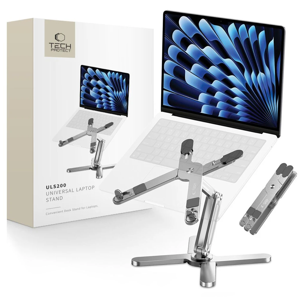 TECH-PROTECT ULS200 univerzális laptop állvány ezüst