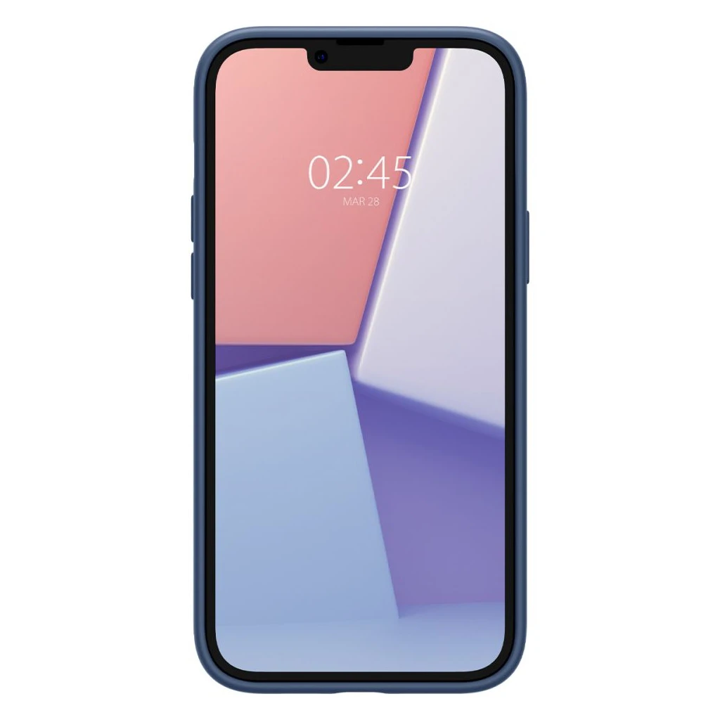 SPIGEN SILICONE FIT MAG MAGSAFE iPhone 14 Plus / 15 Plus készülékhez tok tengerkék