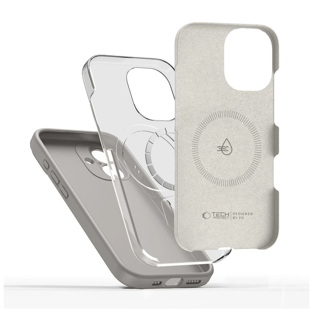 TECH-PROTECT SILICONE MAGSAFE iPhone 17 készülékhez tok kőszürke