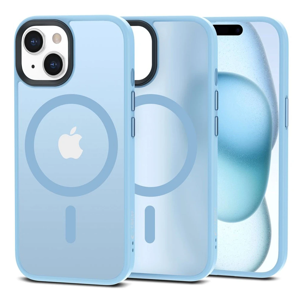 TECH-PROTECT MAGMAT MAGSAFE iPhone 15 készülékhez tok – matte égkék