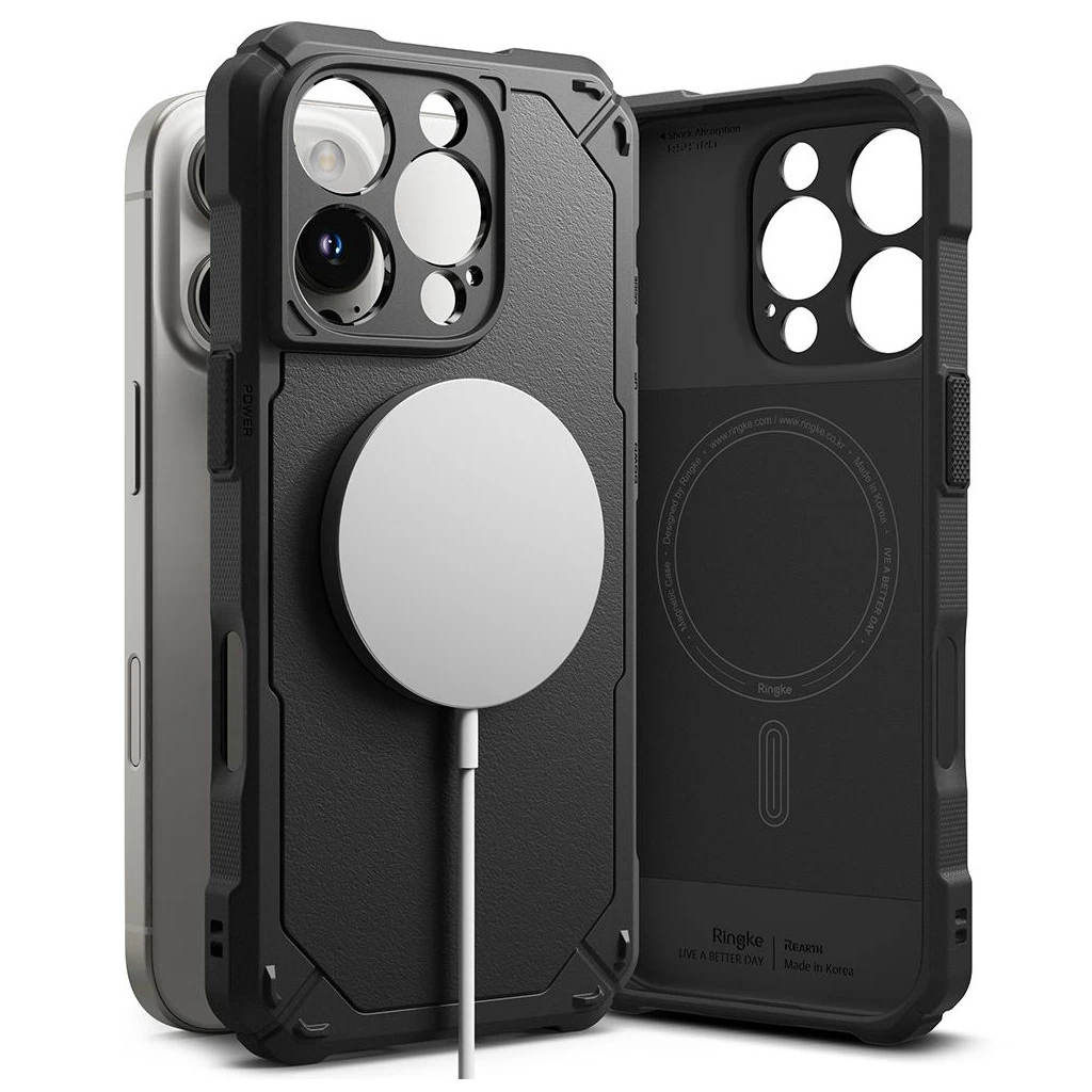 RINGKE RUGGED GEAR MAGNETIC MAGSAFE iPhone 16 Pro Max készülékhez tok fekete