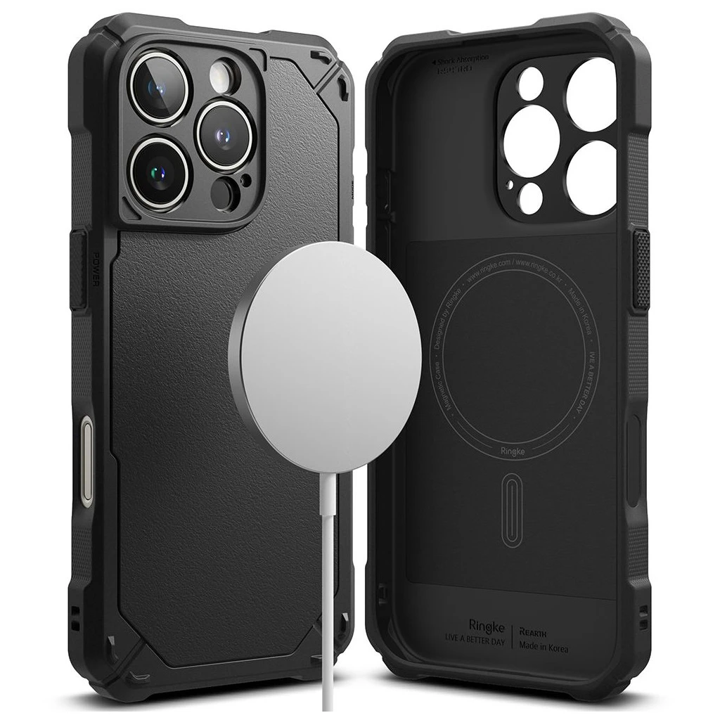RINGKE RUGGED GEAR MAGNETIC MAGSAFE iPhone 16 Pro Max készülékhez tok fekete