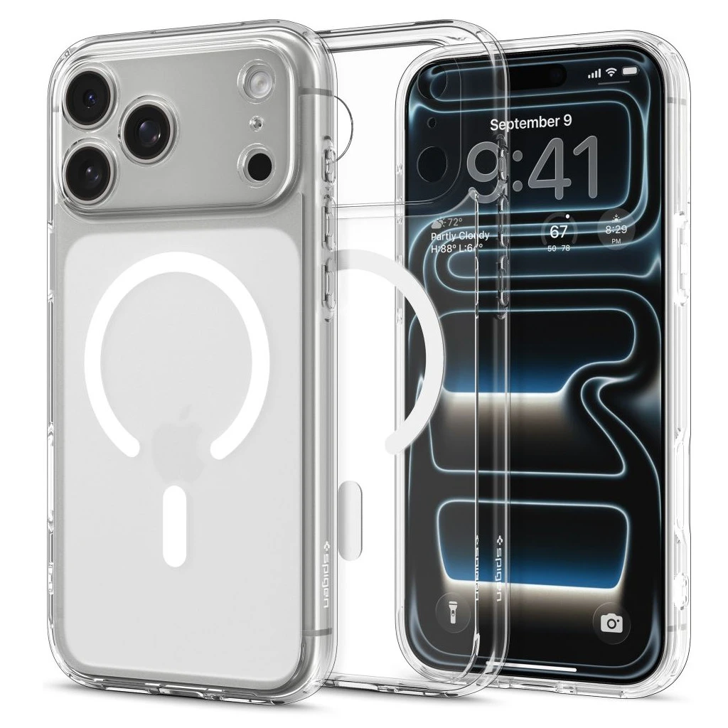SPIGEN ULTRA HYBRID MAG MAGSAFE iPhone 17 Pro készülékhez tok, frost fehér