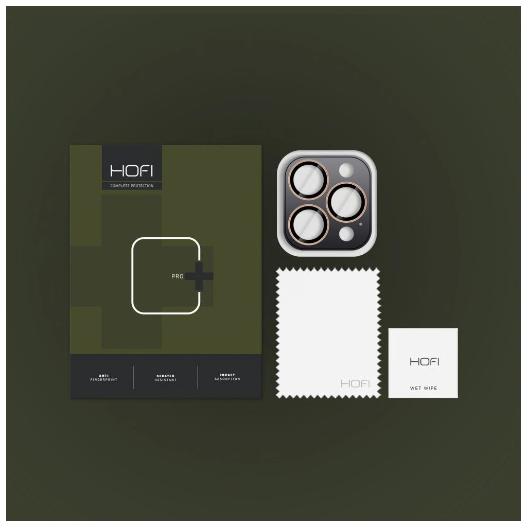 HOFI CAMRING PRO+ kamera tok iPhone 16 Pro / 16 Pro Max / 17 Pro / Max készülékhez, sivatagi titán