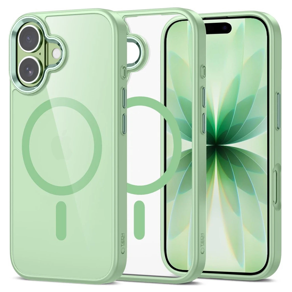 TECH-PROTECT MAGMAT MAGSAFE iPhone 17 készülékhez tok zsálya/átlátszó