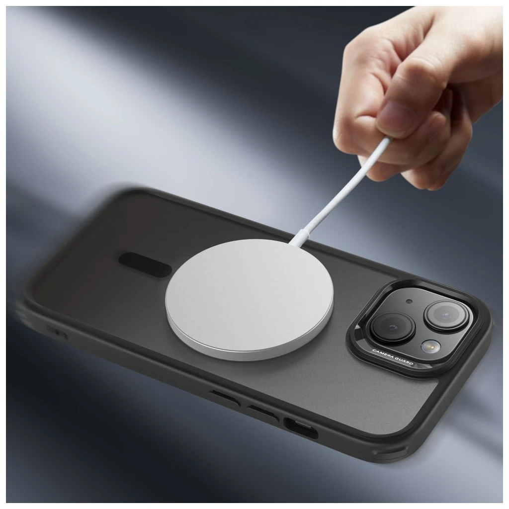 ESR CH HALOLOCK MagSafe iPhone 15 készülékhez tok frosted fekete