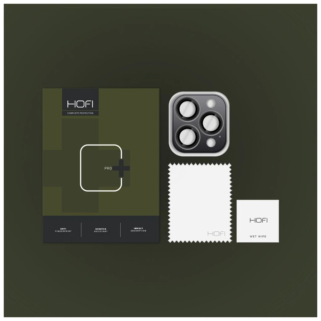 Kameravédő HOFI CAMRING PRO+ iPhone 16 Pro / 16 Pro Max / 17 Pro / Max készülékhez fekete