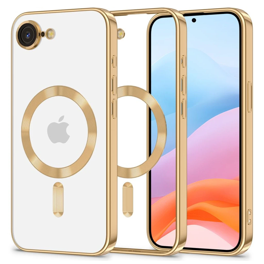 TECH-PROTECT MAGFLEX MAGSAFE iPhone 16E készülékhez tok fényes arany