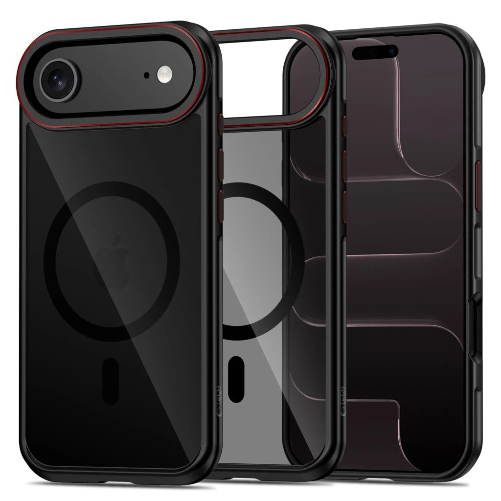 TECH-PROTECT MAGHYBRID MAGSAFE iPhone Air készülékhez védőtok fekete/piros