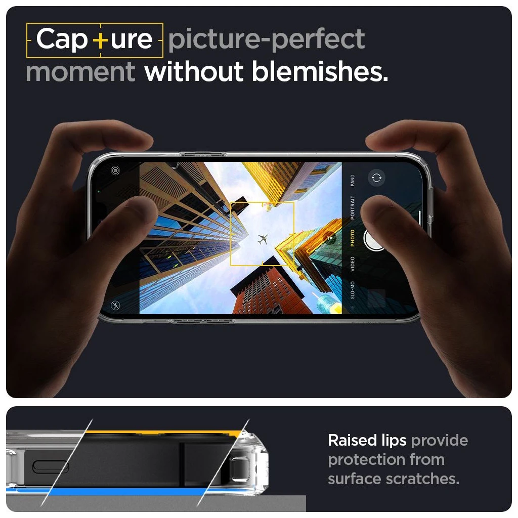 SPIGEN ULTRA HYBRID iPhone 12 Pro Max készülékhez Crystal Clear tok