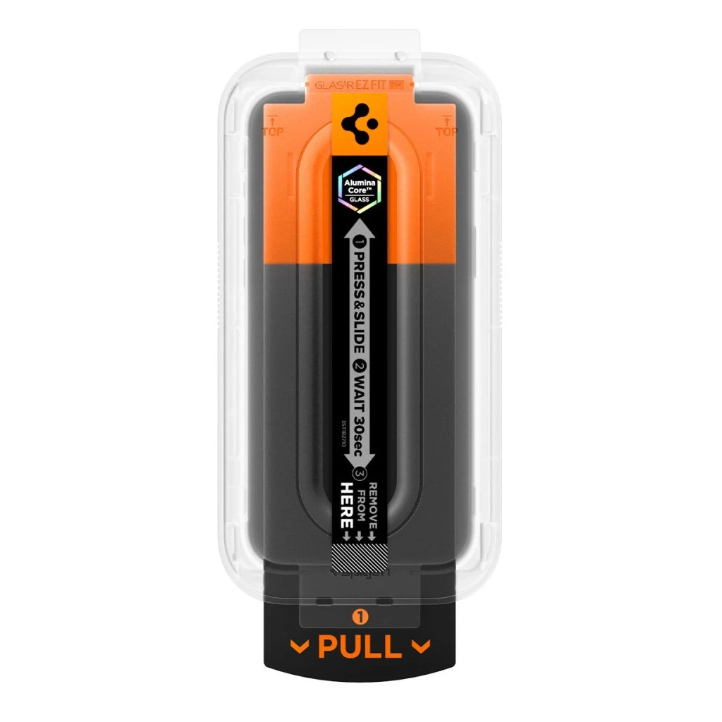 Edzett üveg kijelzővédő SPIGEN GLAS.TR „EZ FIT PRO” iPhone 16 Pro / 17 / 17 Pro készülékhez átlátszó