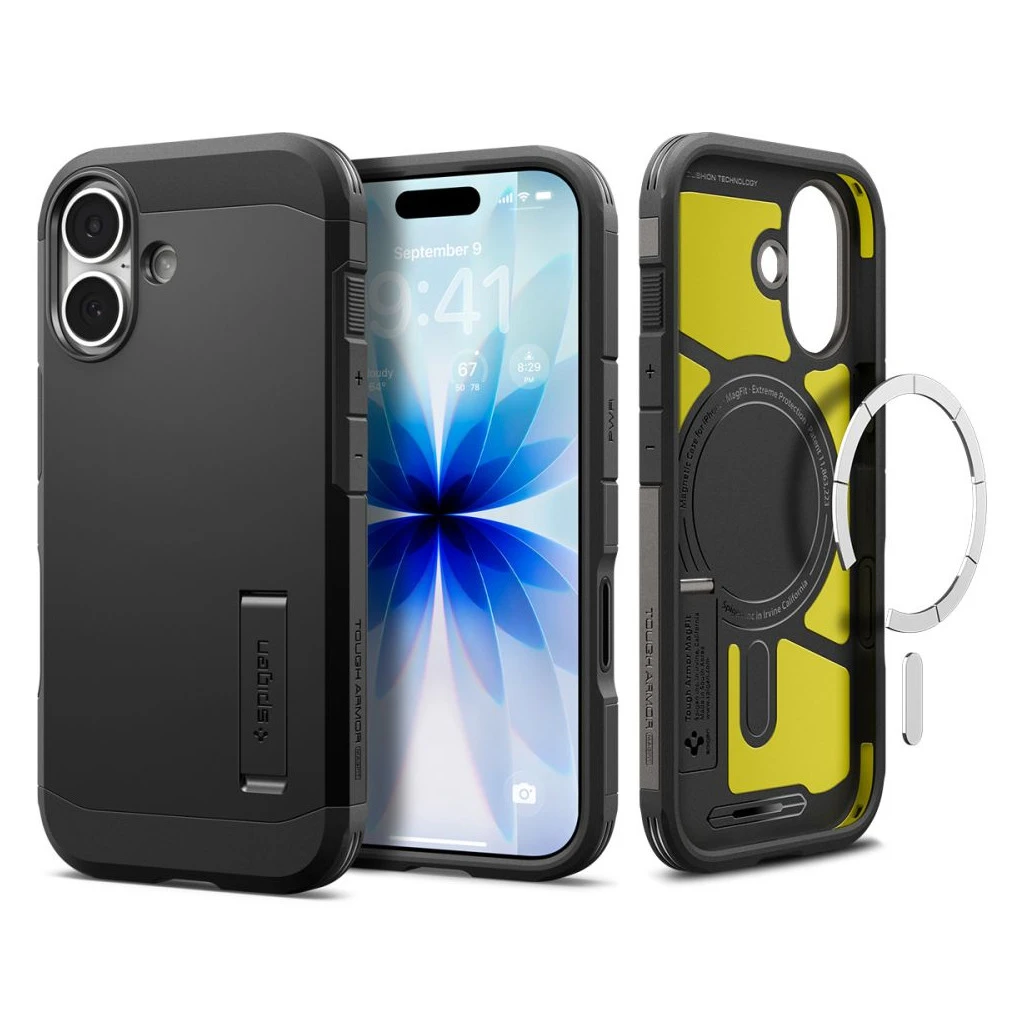 SPIGEN TOUGH ARMOR „T” MAG MAGSAFE iPhone 17 készülékhez tok fekete