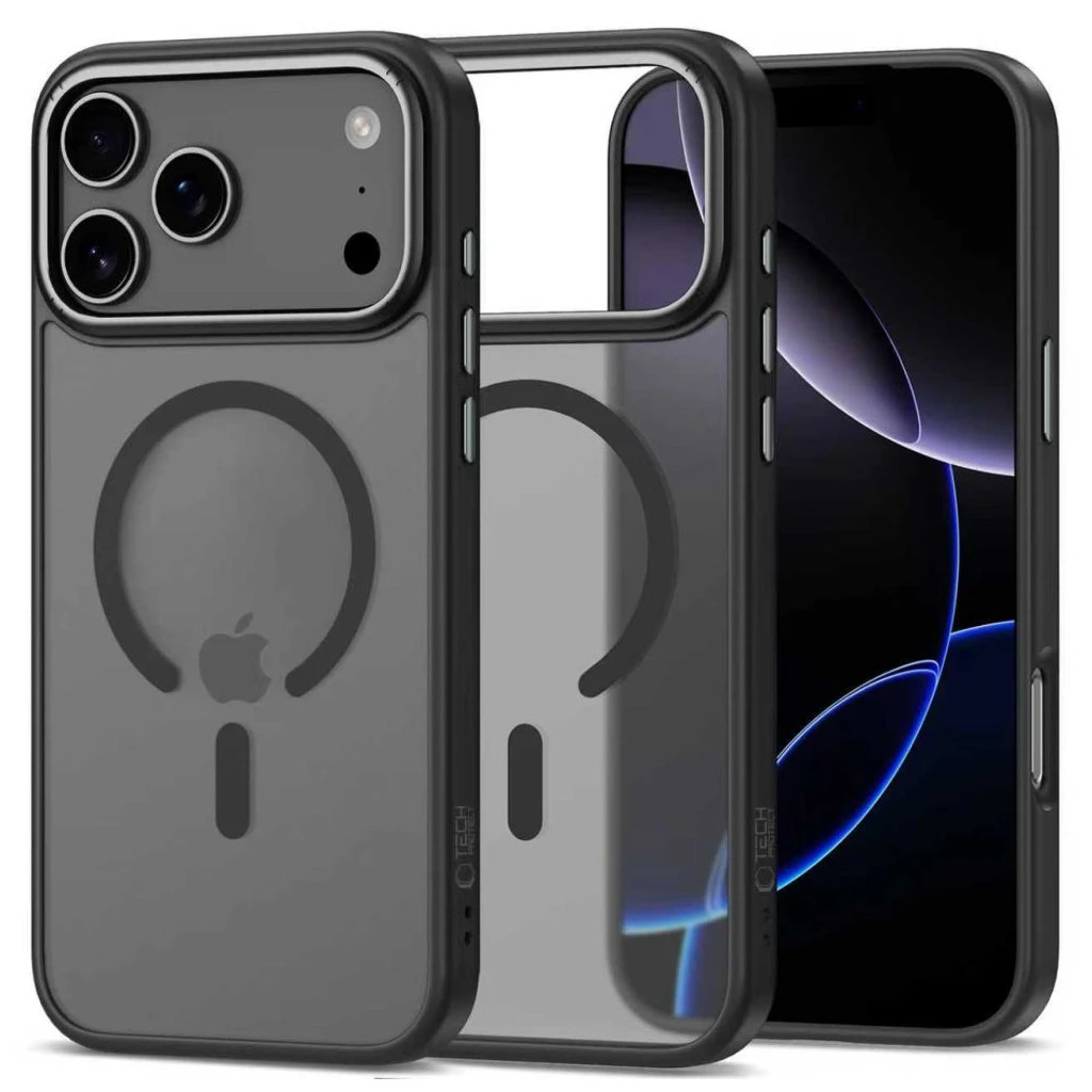 TECH-PROTECT MAGEDGE MAGSAFE IPHONE 17 PRO MAX készülékhez tok, matt fekete/gunmetal