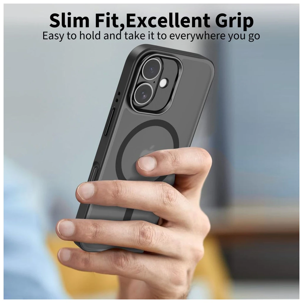 TECH-PROTECT MAGSTAND MAGSAFE iPhone 17 készülékhez – Matte fekete