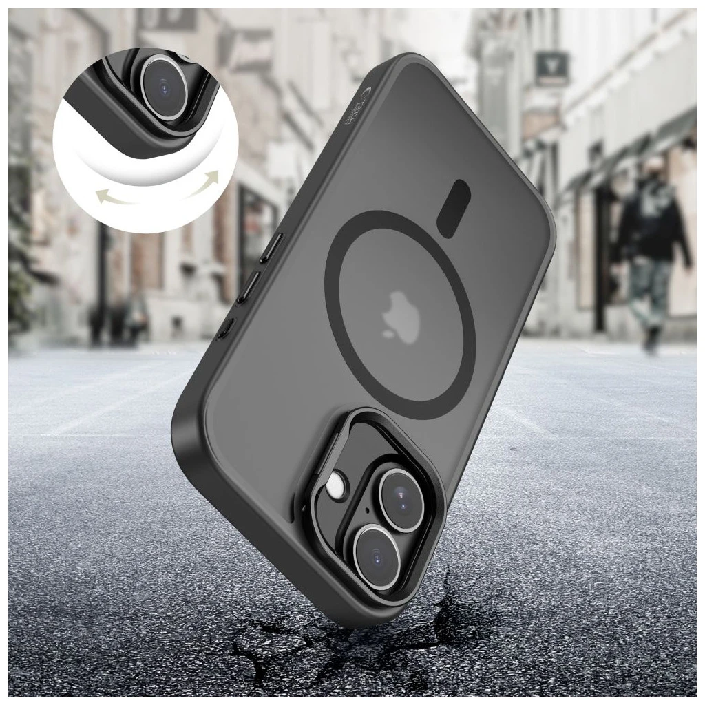 TECH-PROTECT MAGSTAND MAGSAFE iPhone 17 készülékhez – Matte fekete