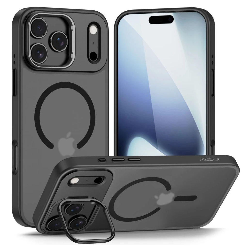 TECH-PROTECT MAGSTAND MAGSAFE iPhone 17 Pro Max készülékhez tok – matt fekete