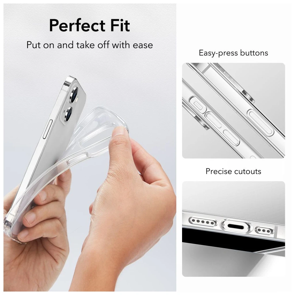 ESR PROJECT ZERO iPhone 14 Plus/15 Plus készülékhez tok átlátszó